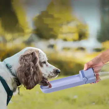 

High Quality New Portable Dog Water Bottle Pet Travel Drinking Dispenser Outdoor Walking Drink Cup Bowl Feeder