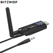 BlitzWolf BW-BR1 Pro Портативный bluetooth V5.0 USB беспроводной аудио и видео приемник передатчик 2 в 1 адаптер для ПК ТВ Labtop Tra