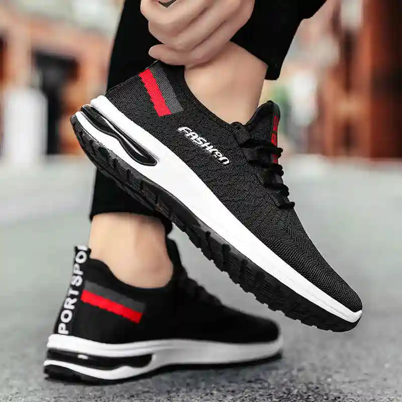 ラウンド軽量男性の靴レースアップ空気メッシュ男靴快適な夏のスポーツの靴韓国エンターテイメント2d ランニングシューズ Aliexpress