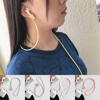 

silicon Bluetooth earphone Anti-lost rope for airpods 1/2 headset rope /magnet rope accessories headphone rope candy silicon