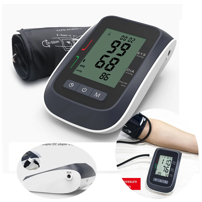 Тонометр для верхней части руки дома умный электронный измеритель артериального давления измерительный прибор