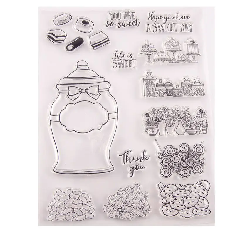 

Thank You Silicone Clear Seal Stamp DIY Scrapbooking Embossing Photo Album Decorative Paper Card Craft Art Handmade Gift