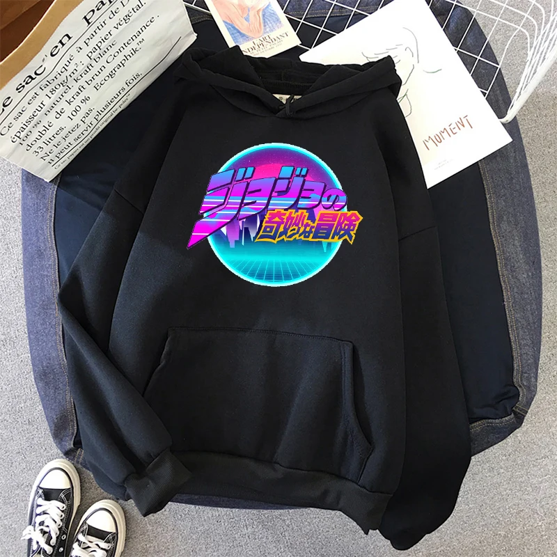 

Spring and Autumn Jojo's Bizzare Adventure hoodie unisex men women hooded oversized anime sweatshirt streetwear basic hoodies