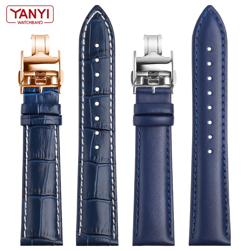 Genuine Leather bracelet 19mm 20mm 21mm 22mm watch strap for Longines L29094920 watchband Top layer Cowhide wristwatches band