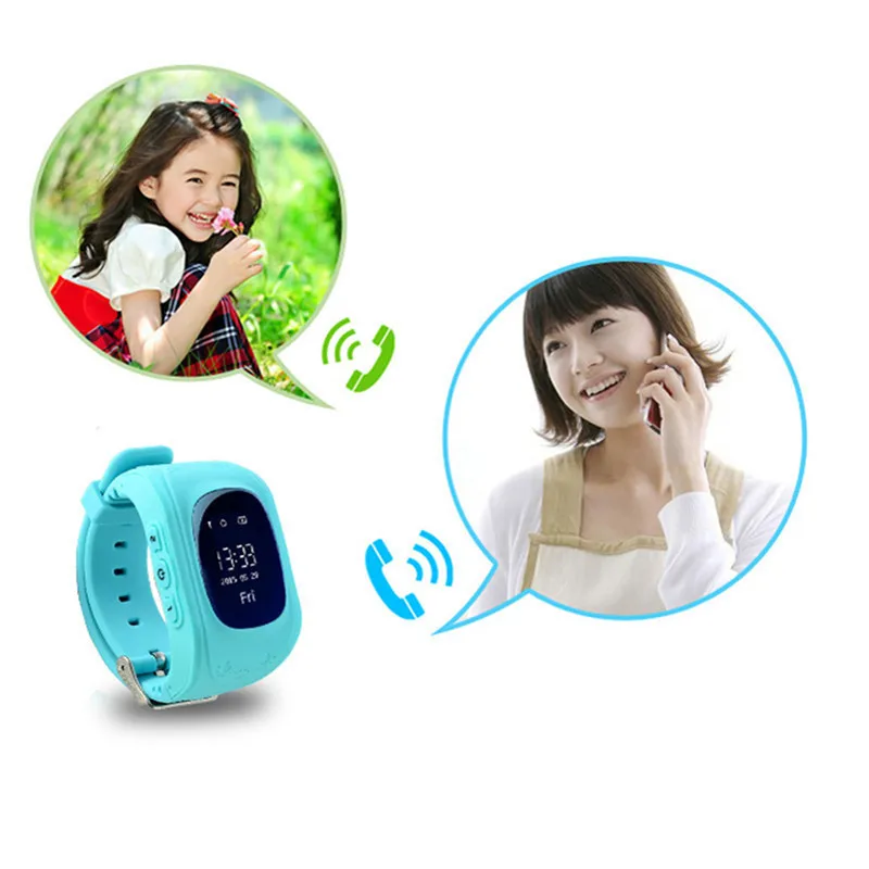 Gps Смарт Дети SOS вызова Расположение Finder детские часы Определитель местонахождения ребенка трекер анти-потеря монитор детские часы IOS и Android Q50