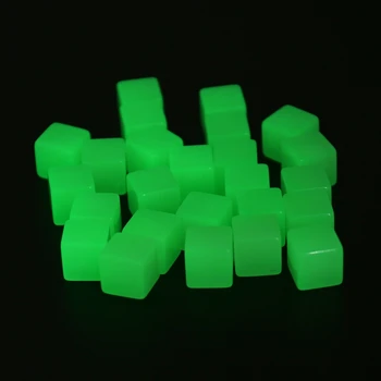 

25Pcs Luminous Cube Dices Blank Dice For RPG MTG Board Game N0HA