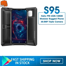 Doogee Helio P90 S95 IP68 Modular Rugged Mobile Phone 6.3inch Display  Octa Core 6/128GB 48MP Triple Camera Android 9.0 5150mAh