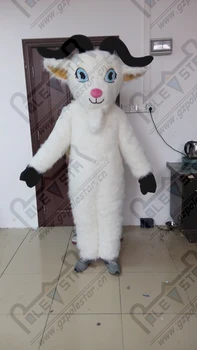

quality goat mascot costumes cartoon white sheep mascot design