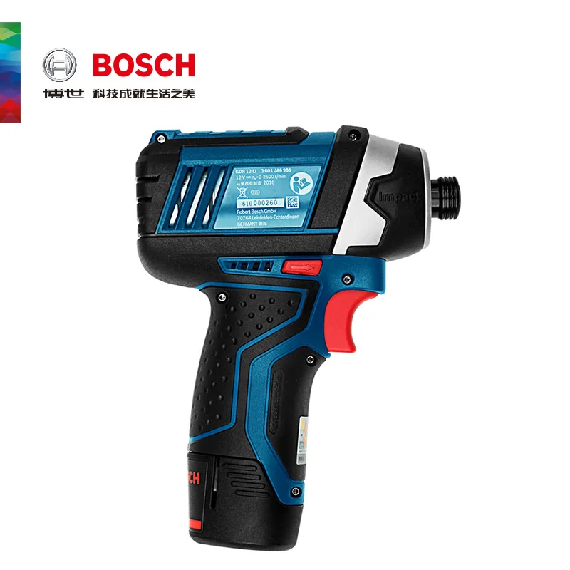 BOSCH GDR12-LI(одна батарея) электроинструмент 12 В Беспроводная электрическая отвертка Электрический ударный драйвер