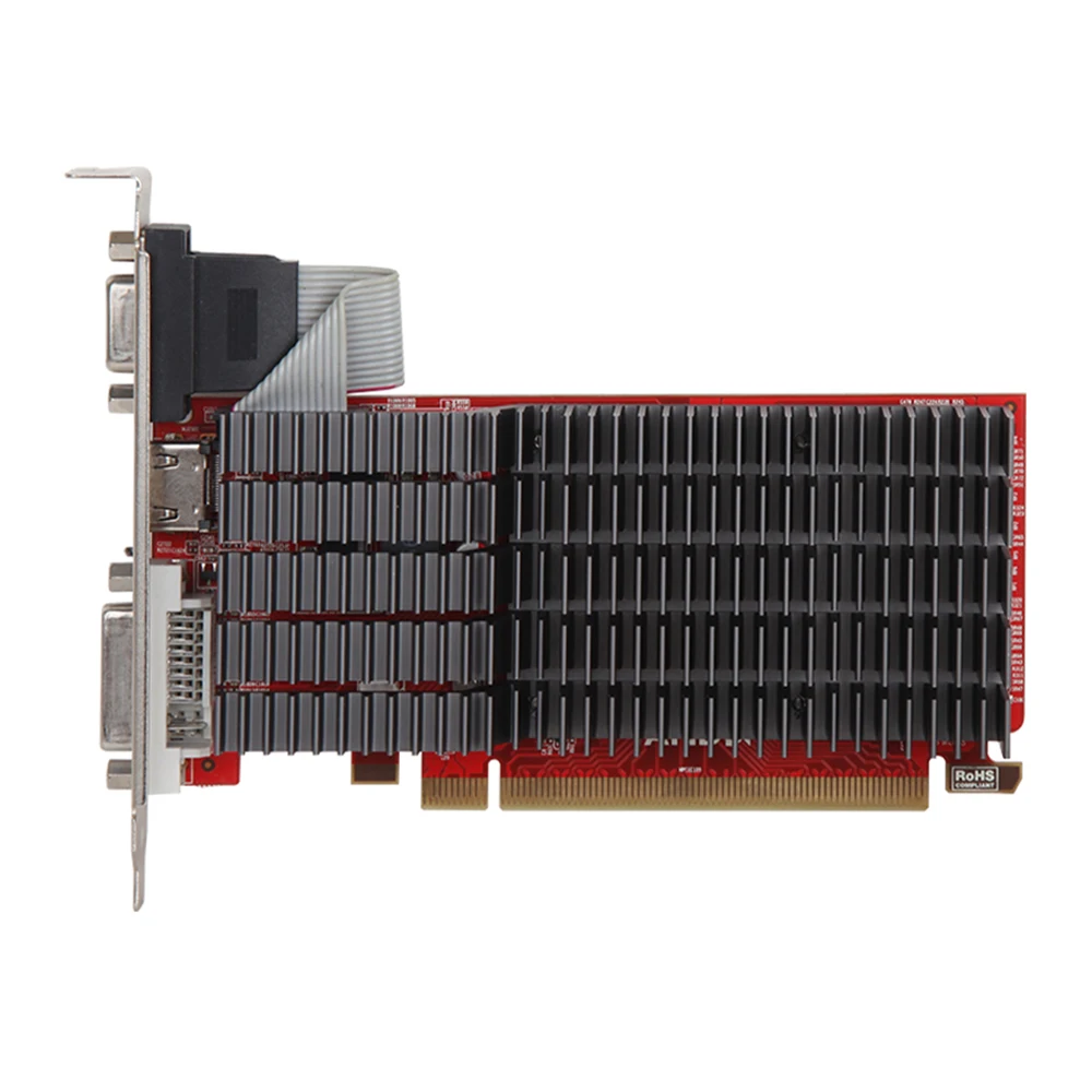 MAXSUN полная новая R5 230 Hammer II 2 Гб GDDR3 видеокарты 64bit PCIE3.0 × 8 готовые HDMI + VGA DVI ПК