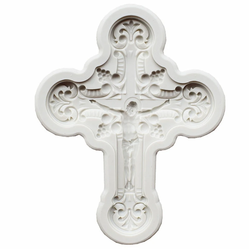 Cross Pendant DIY Jewelry Casting Molds Jesus Cross Shape Pendant Key Chain Silicone Resin Jewelry Molds Baking Tools silicone mold