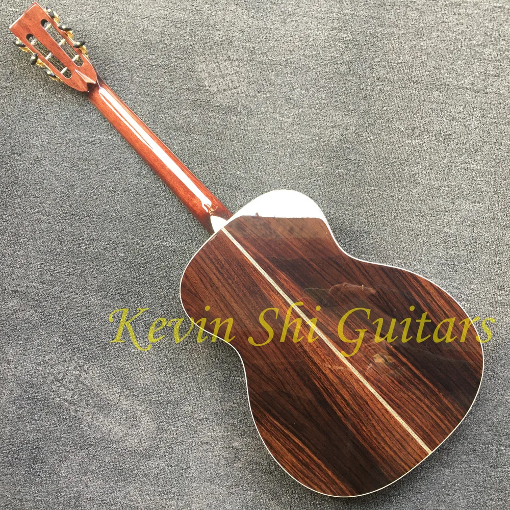 Fishbone binding ebony гриф 00042 Акустическая гитара 000 42 Электрогитара solid cedar OOO body