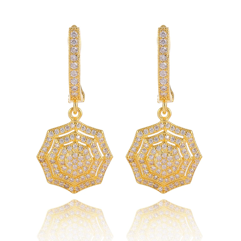 

Gold Filled Earring Minimalist Geometric Zircon CZ Hoop Earrings For Women Party Wedding Fashion Jewelry Accessory