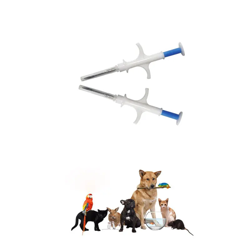 FDXB Microchip Pet Livestock Syringe Needle Cattle Veterinary Supplies Dog Chip 2.12*12mm Glass