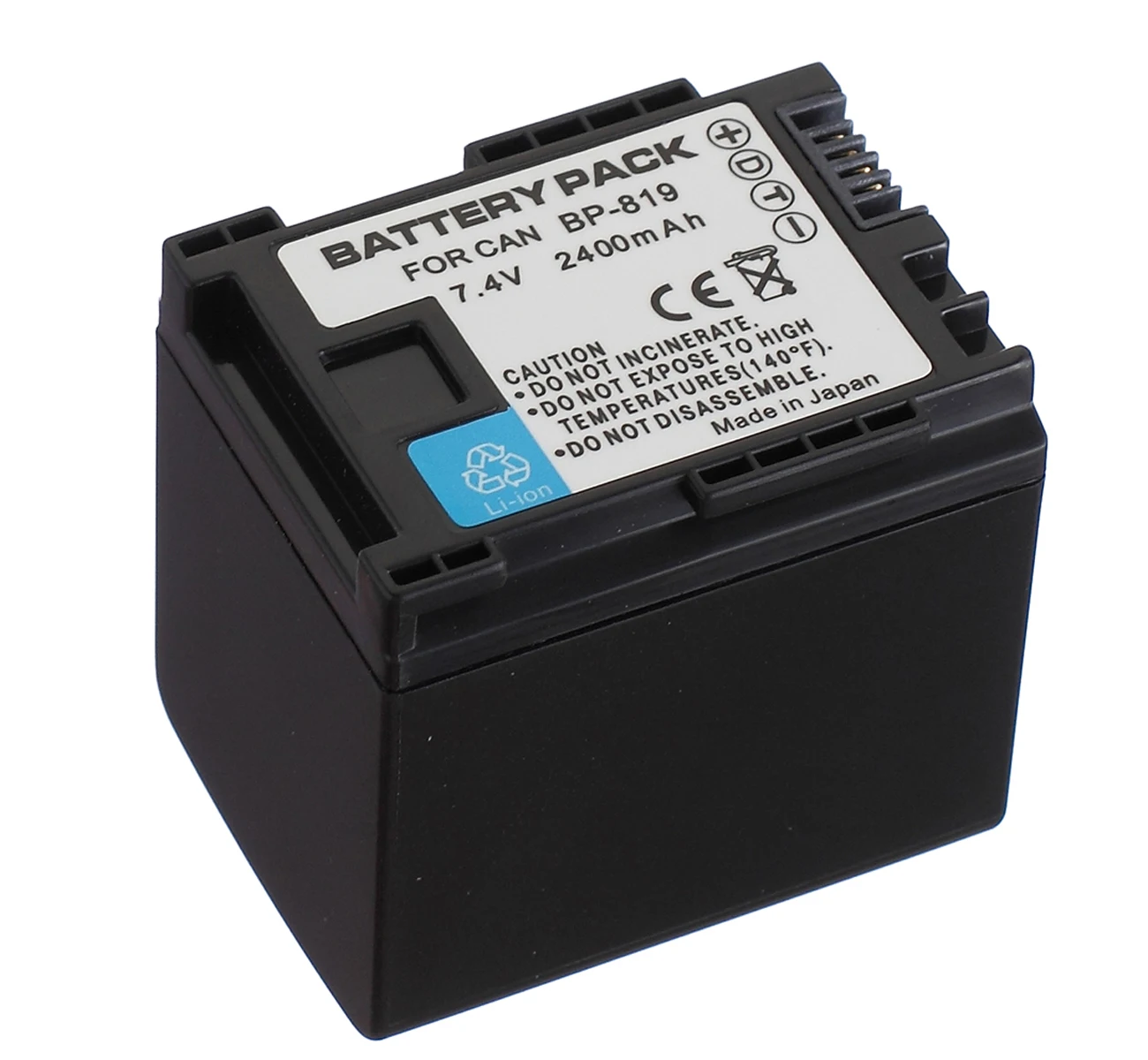Аккумуляторная батарея для видеокамеры Canon LEGRIA HF G10, HF G25, HFG10, HFG25, HF20, HF21, HF200 - Цвет: 1x BP-819 Battery
