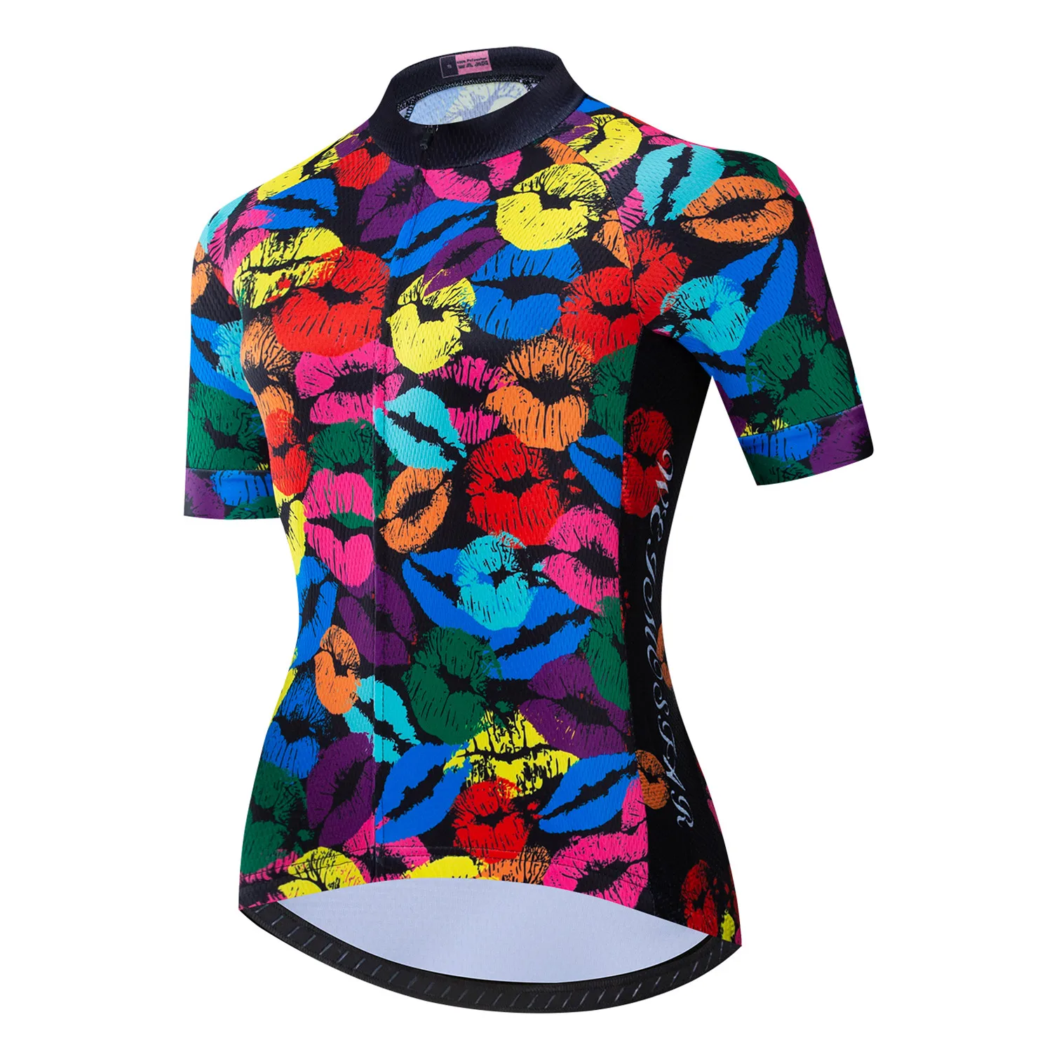 thumbnail image 1 of 2022 Maillot de ciclismo para mujer, camiseta de ciclismo de montaña, carretera, MTB, camiseta corta para bicicleta, blusa de equipo de carreras para mujer, ropa de equitación blanca, 1 of 5