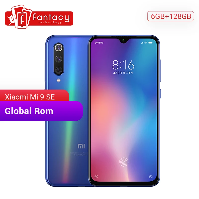 Телефон Xiaomi Mi 9 SE глобальной прошивки Snapdragon 712 6 ГБ ОЗУ 128 ПЗУ AMOLED FHD дисплей 5 97 дюйма
