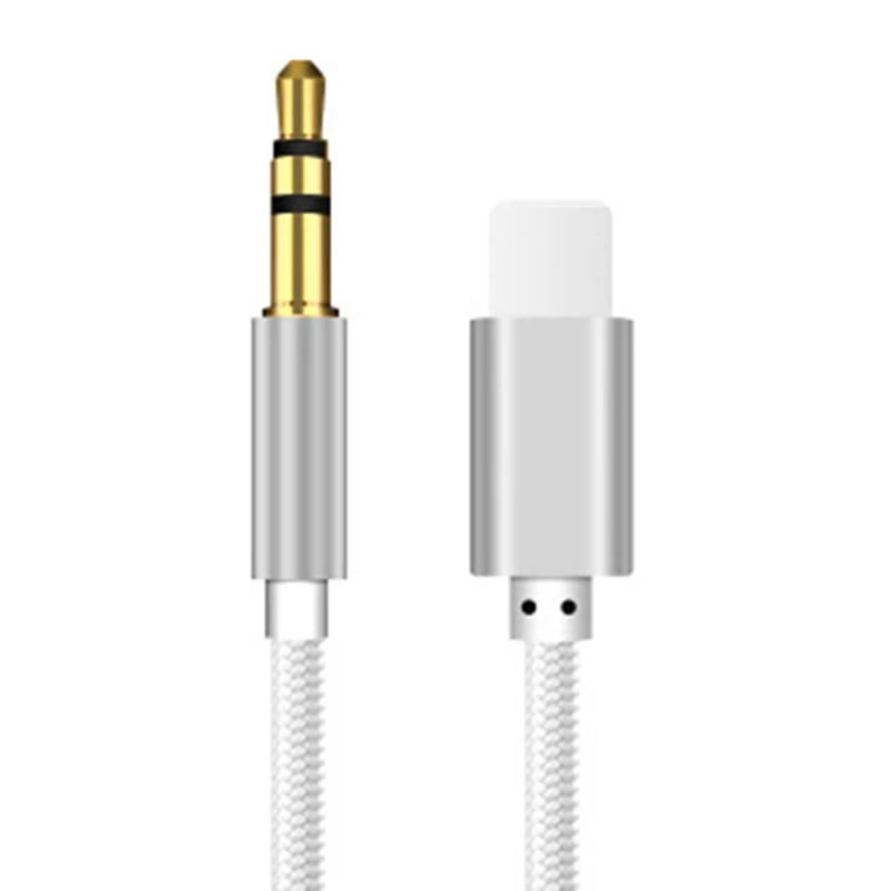 IOS Syetem наушники Adaptador для IPhone AUX аудио адаптер Lightning 3,5 мм разъем аудио кабель передачи - Цвет: SV