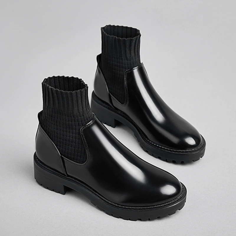 sock chelsea boots