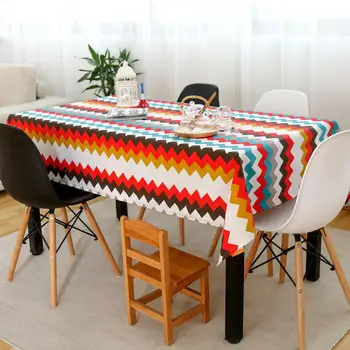 

Rectangular Printed Tablecloth Elegant Table Cover Cotton Table Cloth For Wedding Event Party Home Kitchen Decor Nappe Mantel