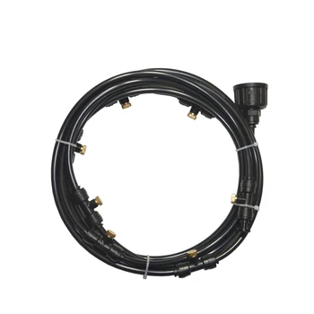 

8M Hose 14 Nozzles Outdoor Misting System Water Spray Kits Mist Cooling System Mist Water Foggers Atomizer For Greenhouse Garden