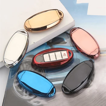 

New Hard TPU Car Key Case Cover For Nissan Qashqai J10 J11 X-Trail t31 t32 kicks Tiida Pathfinder Murano Note Juke Accessories