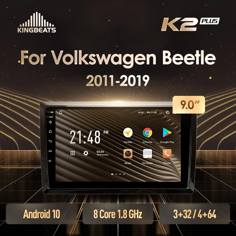 KingBeats штатное головное устройство For Volkswagen Beetle A5 2011 - 2019 GPS Android 10 автомагнитола на