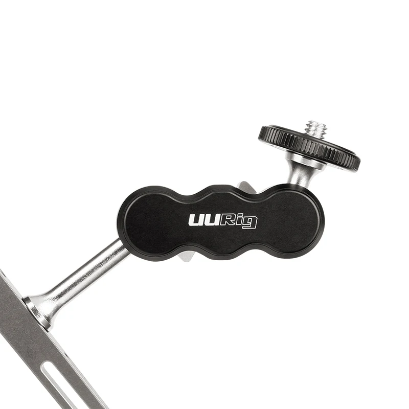 

UURIG R002 Magic Arm Mount CNC Maching Double Ball Head With 1/4'' Screw for Phone Monitor Gimbal Camera Video Light Tripod