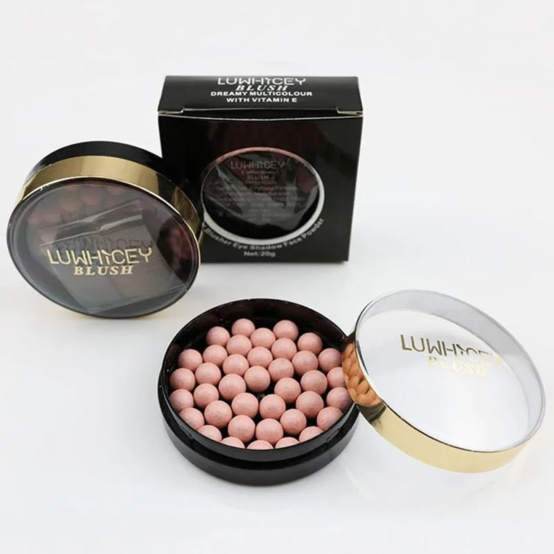 Шарики Румяна для лица водостойкие румяна хайлайтер долговечные пигменты