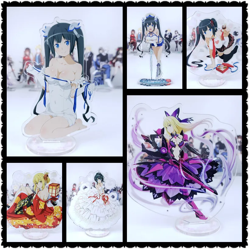 

Dungeon ni Deai o Motomeru no wa Machigatte Iru Darouka Anime figure toy Hestia Aiz acrylic doll 15cm for gift 3pcs discount 25%