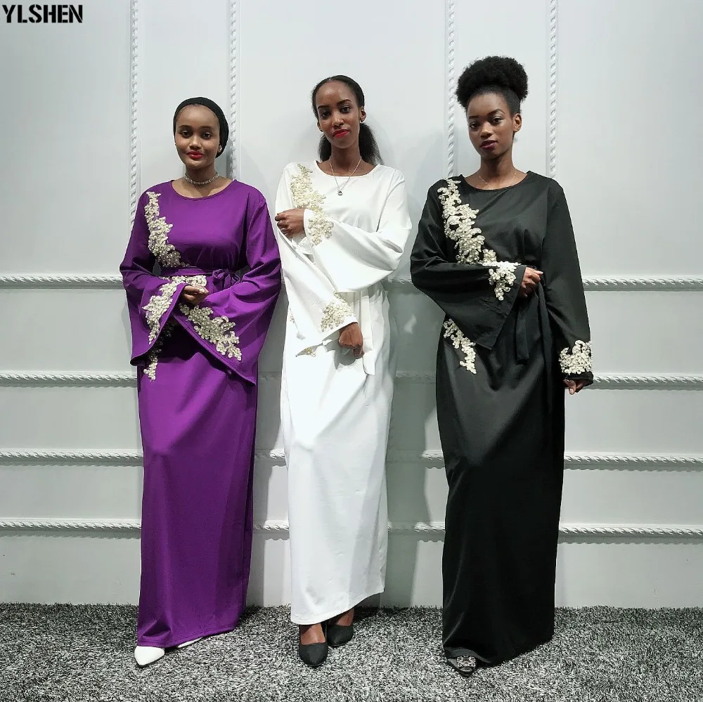 2020 Eid Mubarak Abaya Dubai Muslim Dress Women Embroidery Ramadan Robe Kaftan Islamic Clothing African Dresses Abayas for Women 23