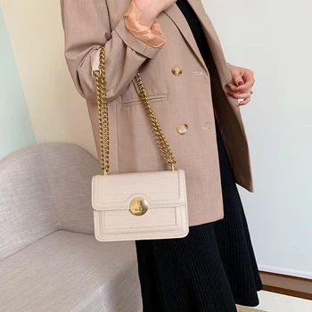 

Crocodile Pattern Women Handbag Female Luxury Designer Strap Shoulder Bag High Quality Leather Flap Crossbody Bags Clutch Purse