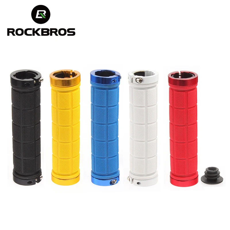 ROCKBROS резиновые велосипедные ручки с фиксированным замком для велосипеда