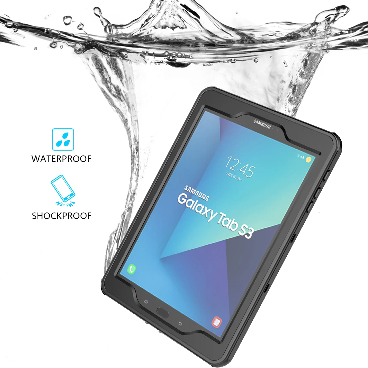 Для Samsung Galaxy Tab A6 10,1 '' чехол для планшета IP68 водонепроницаемый противоударный пылезащитный чехол для Galaxy Tab S4 T830 T835/Tab S3