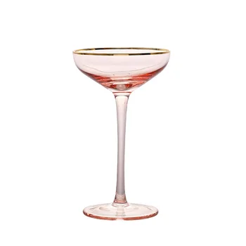 

150ml Nordic Striped Cocktail Glass Personality Flute champagne Glasses Home Bar Wedding Party Drinkware Dessert Glass Cup