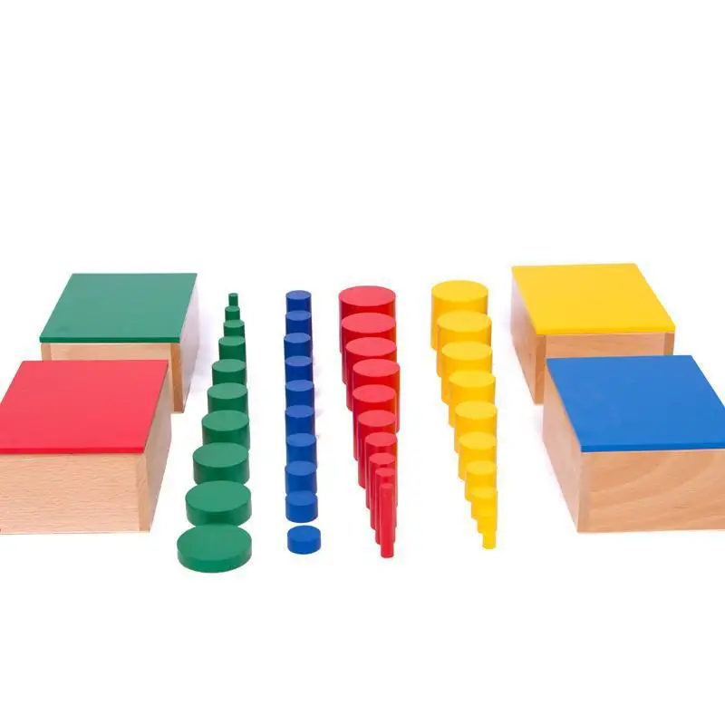 

Montessori Teaching Aids Pro-Color Cylinder Early Education Toy Montessori Sensorial Education Educational Factory Sales