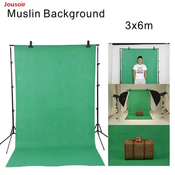 

Falcon Eyes 3x6m(10x20ft) Studio Photo Background Muslin Green&Blue Backdrop Screen Cotton Chroma Key For Film Video CD50