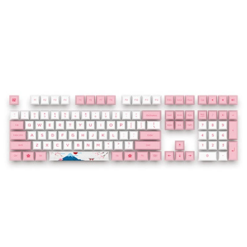 Gaming Keyboard Cap 108-Key 85% PBT Gaming Keyboard Keycap Set for Multiple Keyboard Configurations