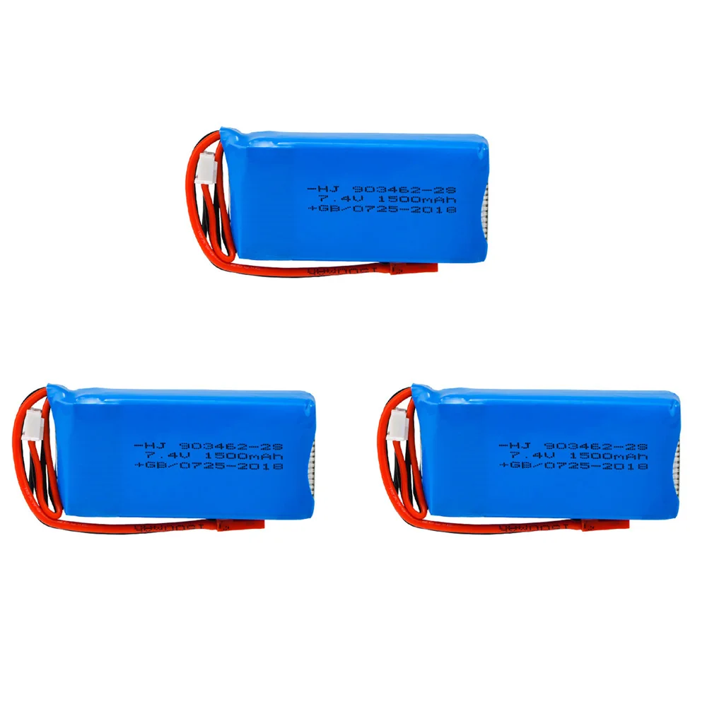 

7.4V Lipo Battery with JST Plug for Wltoys V913 L959 L969 L979 L202 K959 TY923 HJ816 HJ817 toy cars parts 7.4 V 1500mah battery