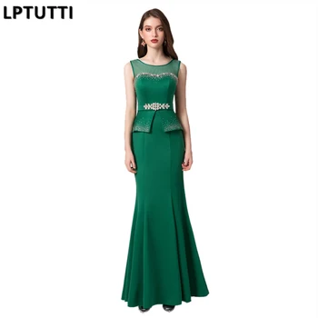 

LPTUTTI Crystal New For Women Elegant Date Ceremony Party Prom Gown Formal Gala Events Luxury Long Evening Dresses
