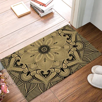 

Kitchen Mat Mandala Pattern Non-slip Door Mats Outdoor/indoor Home Living Room Bathroom Decorations Doormat