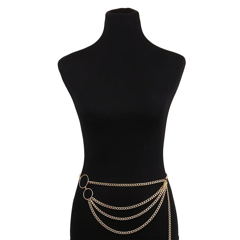 

Bohemian Retro Style Multilayer Alloy Waist Chain Body Chain for Women Round Pendant Belly Chain Waist Chain Jewelry