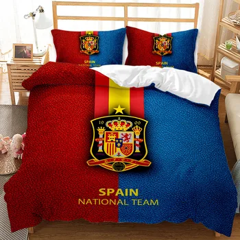 

Free shipping World Cup Basketball Logo Football logo 3D Quilt Duvet Doona Cover Set Single Double Queen King Print
