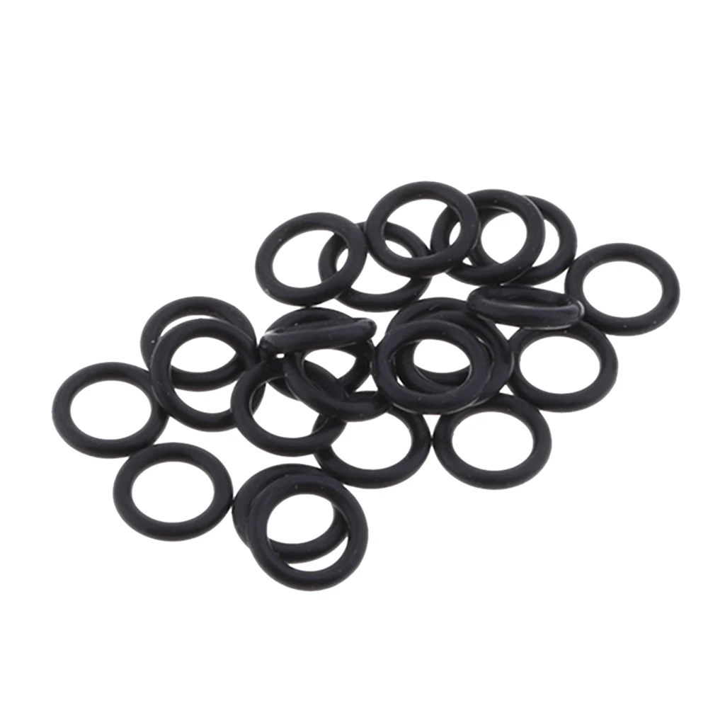 25Pcs Replacement Black Rubber Twin Cam Oil Drain Plug O-Ring For 
