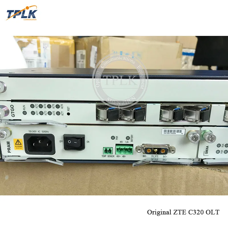 Высокое качество zte C320 G/EPON OLT, всесторонние QoS механизмы для голоса, с 1GE SMXA/1+ PRAM+ 8 портов GTGO(с 8 шт c+ модуль