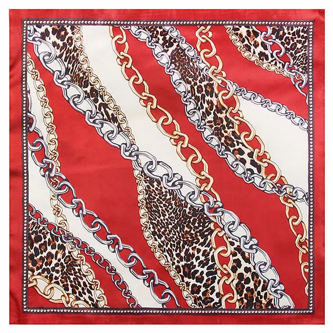 2022 Europe 60cm Spring New Versatile Women's Imitation Silk Business Leisure Small Scarf Occupation Small Square Towel