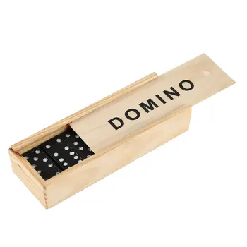 

Hot sale Dominoes Set- 28 Piece Domino Tiles Set Handcrafted Classic Numbers Table Game with Wooden Storage Case