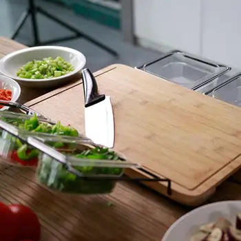 

Multi-Function Cutting Board Antibacterial Classification Cutting Board Real Kitchen Vegetable Fruit Knife Board