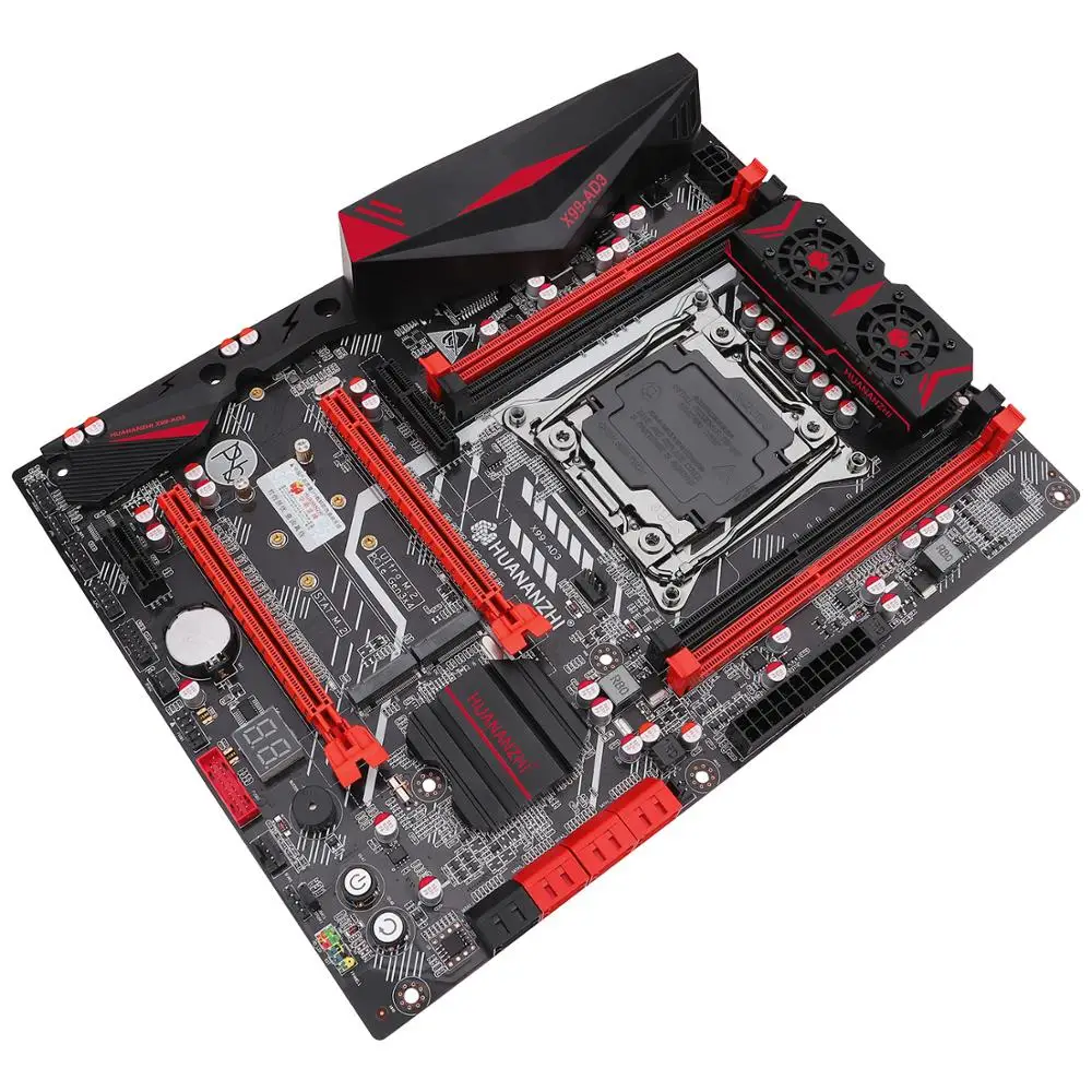 Материнская плата HUANANZHI X99 LGA2011 3 с двумя слотами M.2 CPU Xeon E5 2676 V3 RAM 64G(4*16G) 1866 RECC лучшая