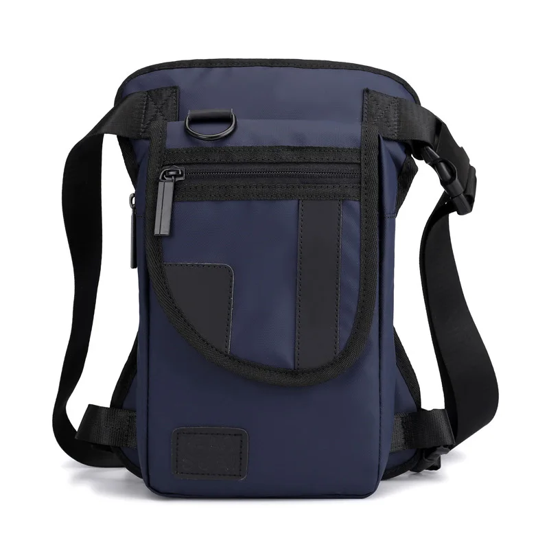 Blue Waist pack Мужская нейлоновая Водонепроницаемая поясная сумка с ремнем на бедро, Военная Тактическая Сумка для езды на мотоцикле, многофункциональная сумка через плечо - Цвет: Blue Waist pack